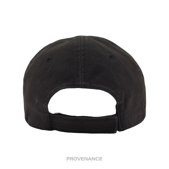🔴 Balenciaga Embroidered Logo Cap - Washed Black - Picture 6 of 10